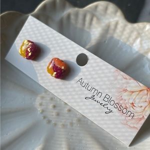Multicolored stud earrings